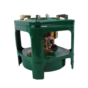 Réchaud à pétrole portable pliable en acier <span class=keywords><strong>pour</strong></span> l'extérieur avec brûleur émaillé à 8 mèches et allumage manuel <span class=keywords><strong>pour</strong></span> le camping, les pique-niques et le barbecue - Product Image 2