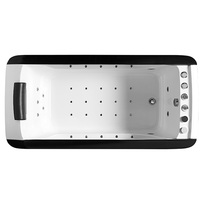 Luxe Cascade SPA Baignoire Air Massage Whirlpool Jet Baignoire Avec LED Lumière Colorée pour 1 Personne