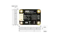Capteur de vitesse de l'air Chipboard Dfrobot Gravity PAV3015, Posifa, vitesse du vent 0-15 m/s, sortie I2c, thermopile, précision 5 % fs, 125 ms