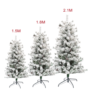 Kerstbomen Arvore De Natal <strong>Arbol</strong> De Navidad Comercial 7.5 Green Slim Artificial <strong>Led</strong> Christmas Tree - Product Image 4