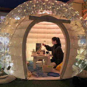 Dômes de luxe transparents, maison de thé, chambre, dôme à bulles gonflable transparent, tentes à bulles gonflables, éclairage LED, maison à bulles gonflable - Product Image 3