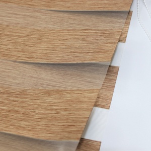 Quality Chinese Products Zebra Fabric Linen Color <strong>Bamboo</strong> Like <strong>Blinds</strong> - Product Image 1