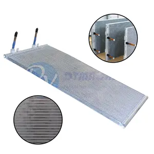 16MM d'épaisseur personnalisé réfrigérateur échangeur de chaleur vitrine congélateur aluminium microcanal flux condenseur bobines