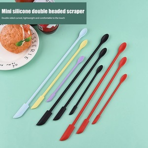 Mini <b>Silicone</b> Spatula, 3 PCS Jar Spatula, Reusable Double-ended Tiny <b>Silicone</b> Spoon for Kitchen and Beauty - Product Image 2