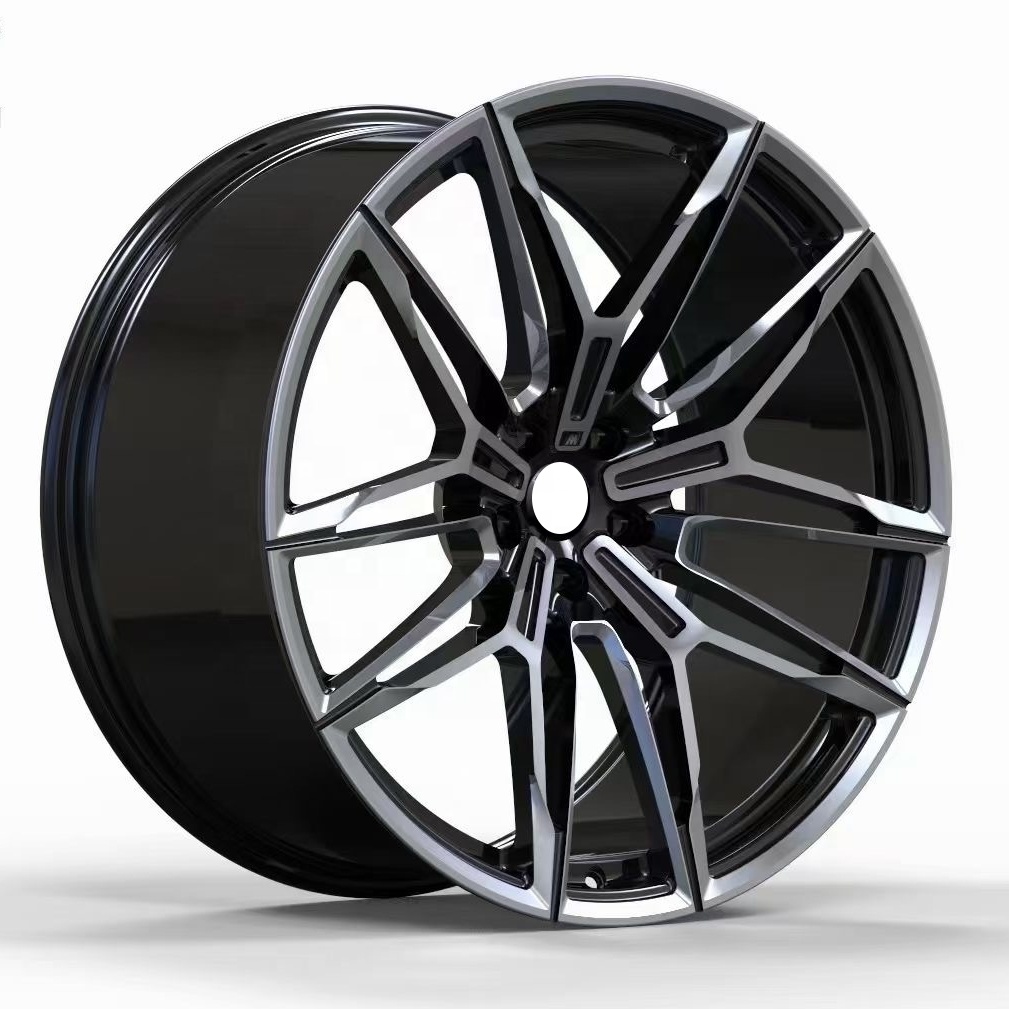 Колеса для легкового автомобиля Bku racing, кованые диски 5x112 20 дюймов, многоспицевые Серебристые хромированные диски для g30 g38 bmw, Реплика