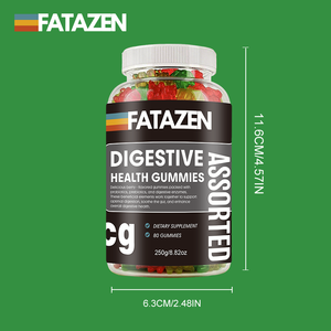 ODM Améliore la digestion Renforce la santé intestinale Nourrit la microbiote bénéfique Renforce l'immunité Probiotiques Enzymes digestives Gummies - Product Image 2