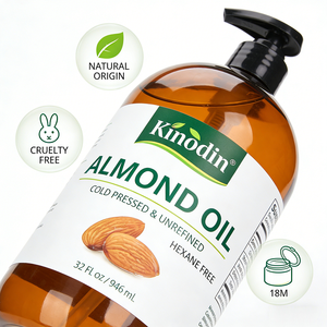 <span class=keywords><strong>Aceite</strong></span> <span class=keywords><strong>de</strong></span> Almendras Orgánico Kinodin, 32 oz, 100% Puro, Prensado <span class=keywords><strong>en</strong></span> Frío, <span class=keywords><strong>en</strong></span> Botella <span class=keywords><strong>de</strong></span> Vidrio, para Cabello, <span class=keywords><strong>Rostro</strong></span>, Cuerpo y Uñas, Humectante y para Masajes - Product Image 5
