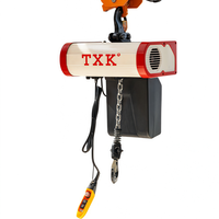 Palans à chaîne électriques compacts de type européen TXK série K, capacité 1 tonne, légers, avec chaîne FEC G80, certificat CE