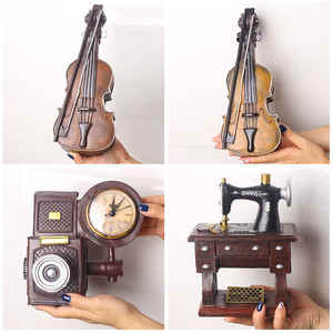 Artesanías de resina Radio Violín Decoración creativa para sala de estar Estudio Oficina y entrada - Product Image 5
