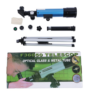 F36050 Blue Astronomical Telescope 50 Mm Objective Diameter For Children Stargazing Moon Viewing - Product Image 4