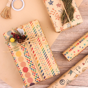 Nuevo set de papel kraft con notas musicales para envolver regalos, paquete DIY para regalos de San Valentín, cumpleaños y festividades. - Product Image 3