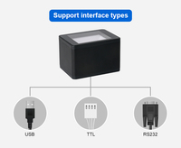 Sistem Kontrol Akses Terpasang Tetap dengan Modul USB RS232, Pemindai Barcode QR 2D Desktop, Tersedia