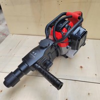 Marteau perforateur à essence industriel 52CC 1250W de type 58, portable, 2 temps, pour le forage de roches et l'exploitation minière