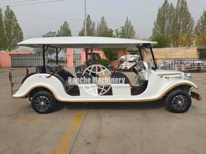 Voiturette de golf électrique blanche de voiture classique de tourisme vintage du nouveau design 4KW - Product Image 6