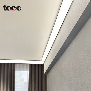 Nhôm <span class=keywords><strong>Led</strong></span> hồ sơ ánh sáng Anodized bề mặt với sáng Top góc dòng đèn cho miễn phí Rãnh cài đặt trong trần phòng khách - Product Image 5