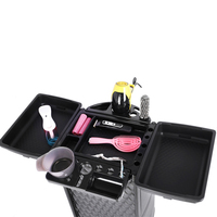 Chariot de salon de coiffure moderne détachable Chariot universel en plastique pour coiffeur de spa à roues