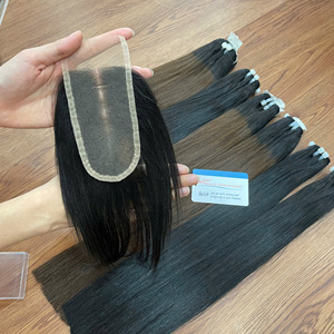 Extensiones de Cabello Humano Brillante con Cierre Frontal y Trasero 2x6 de Encaje Transparente al por Mayor de Vietnam - Product Image 3
