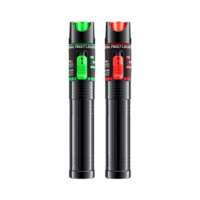 15/30MW Green Light VFL Visual Fault Locator Long Range Fiber Tester Aluminum Alloy Type-C Rechargeable
