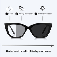 Lunettes optiques pour femmes TR90, monture de lunettes à charnière à ressort, lunettes de transition, lunettes anti-lumière bleue, lunettes de créateur pour femmes