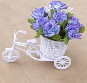 Decorazione per soggiorno interno <span class=keywords><strong>in</strong></span> seta <span class=keywords><strong>fiore</strong></span> di plastica Bouquet di fiori artificiali decorazione per <span class=keywords><strong>auto</strong></span> piccola decorazione <span class=keywords><strong>in</strong></span> vaso - Product Image 2