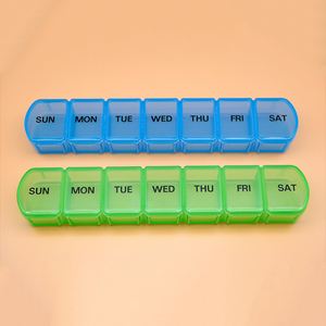 7 Ngày Trẻ Em Kháng <span class=keywords><strong>Pill</strong></span> Box Travel <span class=keywords><strong>Pill</strong></span> Box Bao Bì Tablet Chủ Thuốc Quả Organizer Lưu Trữ - Product Image 2