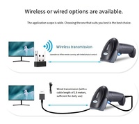 Scanner de codes-barres laser USB 1D/2D Hoin E780 filaire avec source lumineuse CMOS pour applications de numérisation – Meilleures ventes