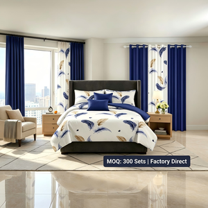 Juego de Ropa de Cama con Cortinas, Diseño de Mariposas 3D, Estilo Americano, Sábana Ajustable, Sábana Plana y Funda Nórdica para Hogar y Hotel, Gran Venta - Product Image 1