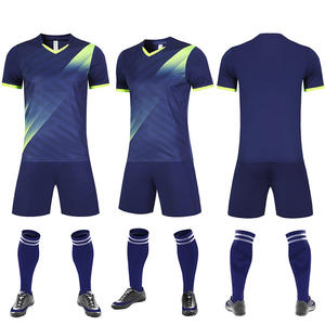 Nuovo Completo da Calcio per Uomo Adulto, 100% Poliestere, Colletto Alto, Abbigliamento Sportivo per Allenamento di Squadra - Product Image 4