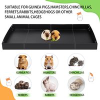 Tapis de sol de maison pour animaux de compagnie PP carton ondulé diviseur de cage de cochon d'Inde panneau en plastique lavable habitat de petit animal