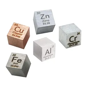 Cubo in alluminio puro 99.99% cubo Al in alluminio metallico per la raccolta degli elementi