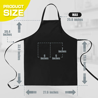 Tablier de cuisine sans manches en coton avec logo personnalisé pour coiffeur, restaurant, salon, chef à domicile, hommes et femmes