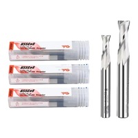 Fresa de extremo plano YG-1 M42 HSS-Co8 de 2.0-20MM, 2/4 filos, espiral, para CNC, herramientas de router E2401 E2412