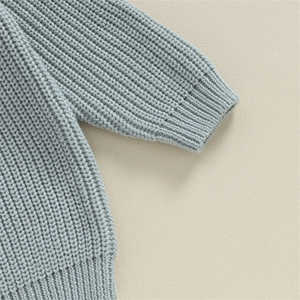 Surdimensionné Enfants <span class=keywords><strong>Pull</strong></span> Tops Bébé Garçons Filles Couleur Unie Basique Coton À Manches Longues Pulls Toddler <span class=keywords><strong>Pull</strong></span> - Product Image 4