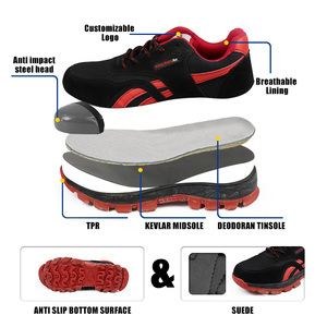 Scarpe da lavoro con punta di sicurezza da <span class=keywords><strong>donna</strong></span> Anti-Piercing Anti-impatto in pelle scamosciata - Product Image 2