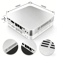 Casing Aluminium Ekstrusi untuk Pendingin, Kotak Proyek Elektronik PCB yang Dimesin CNC, Layanan Pembengkokan dan Pengelasan, Kotak Aluminium
