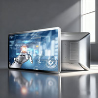 Monitor de Panel Plano Todo en Uno Táctil Android de Aleación de Aluminio Ultra Delgado de 15.6 Pulgadas para Montaje en Pared POFX, Precio de Fábrica al por Mayor