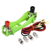 Kit de circuito de electricidad básico, con interruptores de bombillas y cables, ideal para experimentos de ciencia en el hogar y en el aula, para uso en el hogar