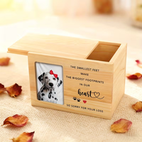 Urna de Madera Natural Personalizada, Mini Cajas de Madera Grabadas, Urna de Madera para Mascotas con Frase Grabable, Caja de Madera para Mascotas al Mejor Precio