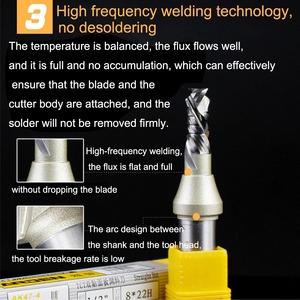 Arden TCT Nén <span class=keywords><strong>Bit</strong></span> Chế Biến Gỗ Đôi Veneer Cắt Hợp Chất Xoắn Ốc <span class=keywords><strong>Router</strong></span> <span class=keywords><strong>Bit</strong></span> Khắc Máy Cắt Công Cụ - Product Image 4