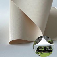 Lona de PVC Impermeable y Resistente al Fuego, 1000D 650GSM, para Carpas de Fiesta, Venta al Por Mayor de Fábrica, Personalizable