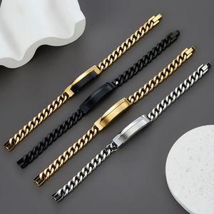 Pulsera Personalizada para Hombre, de Lujo, Resistente al Deslustre, Chapada en Oro de 14k y 18k, de Acero Inoxidable 316l - Product Image 6