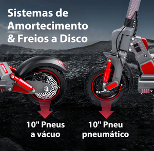 Brazil Warehouse 980W Motor 48V 13Ah C1 Folding <strong>Electric</strong> <strong>Scooter</strong> with Seat 10-inch Tires 150kg Load Adult City <strong>Scooter</strong> - Product Image 6