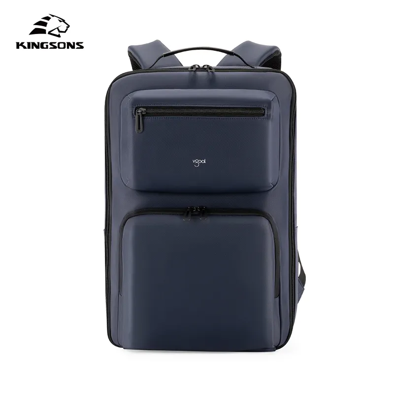 Kingsons new men laptop backpack for business or daily use waterproof bagpack with trolley sleeve fashion design custom backpack