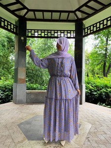 Islamic Simple Muslim Dress New <strong>Model</strong> <strong>Abaya</strong> Fashion Silk Fabric Muslim Dresses Women - Product Image 6