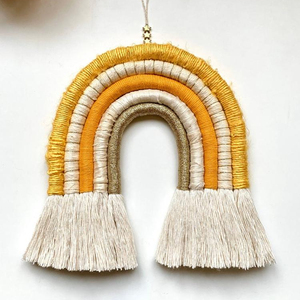 Arc-en-ciel tenture murale JE D'or macramé arc-en-ciel - Product Image 1