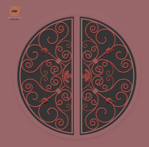 Ventanas de Hierro Forjado Impermeables e Insonorizadas para Grandes Apartamentos KHP, Estilo Francés, Anti-Robo, Seguridad, Detalles Artesanales Exquisitos - Product Image 1