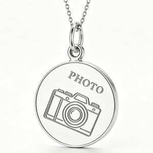 เหรียญวงกลมชุบเงินพร้อมลายสลักกล้องถ่ายรูปสำหรับเป็นของที่ระลึก - Product Image 1