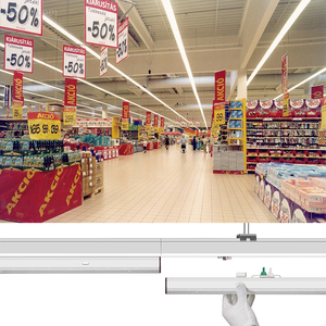 Tuyến tính <span class=keywords><strong>LED</strong></span> Trunking giải pháp ánh sáng cho siêu thị kho văn phòng - Product Image 5