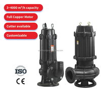Pompe à eau submersible électrique 220V 240V AC 60Hz haute pression à aspiration par le bas pour eaux usées et sable souterrain, grand débit