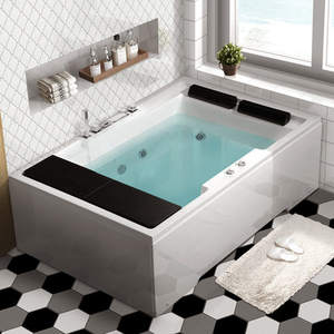 Design élégant de luxe baignoire à remous <span class=keywords><strong>en</strong></span> acrylique yacuzzi bains à remous de massage pour 2 personnes baignoire autoportante buse de surf <span class=keywords><strong>toefl</strong></span> po - Product Image 3